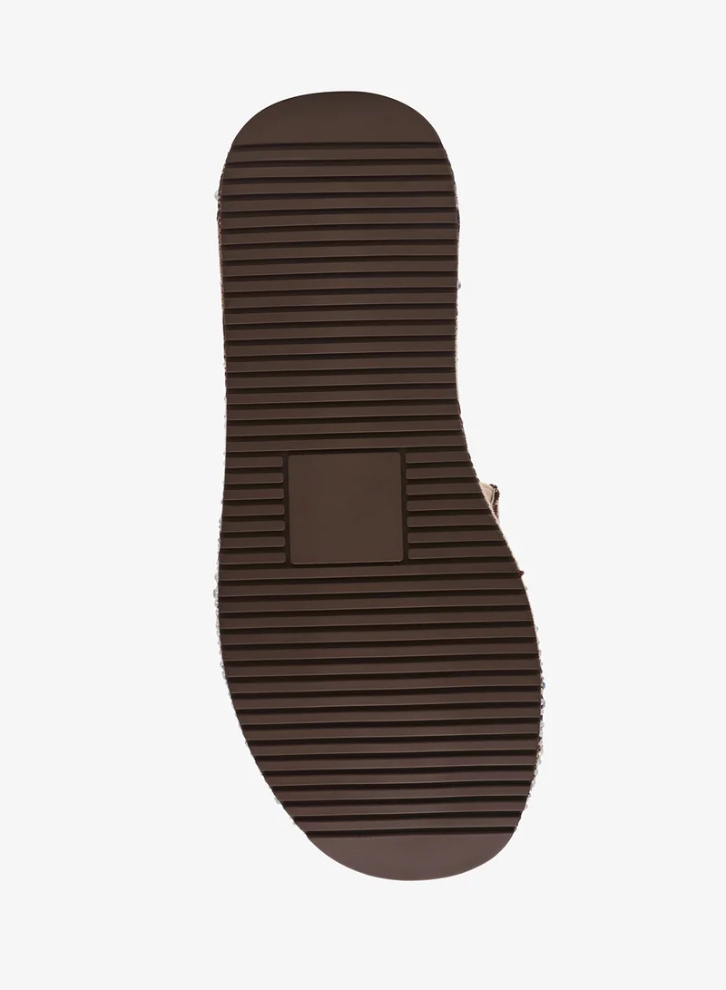 STEVE MADDEN  Logo Canvas Wedge Sandals for Women | Best Price UAE